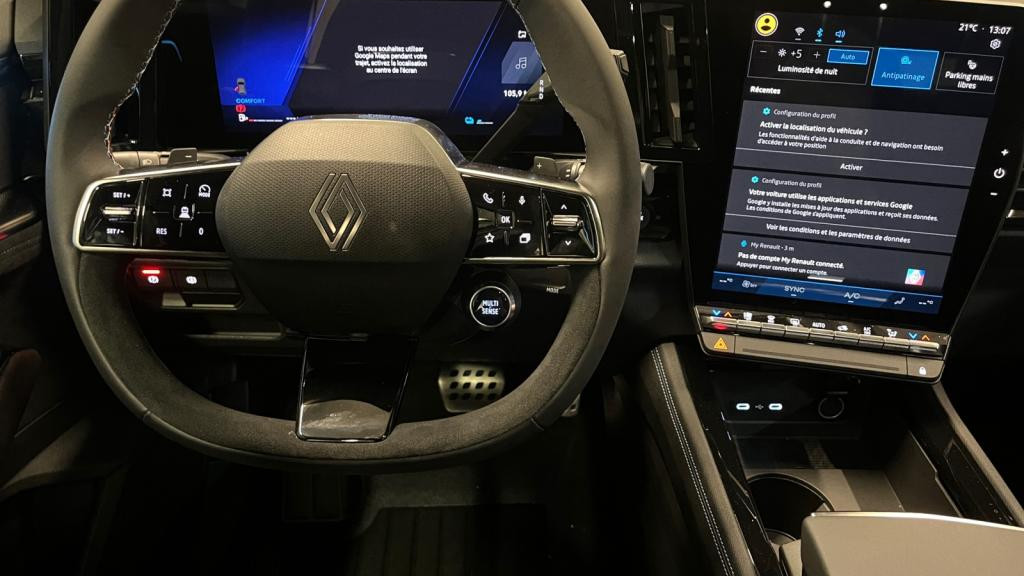 Nouvelle RENAULT ESPACE 1.2 E-Tech Full Hybride - 200 -CVT - 7 pl - VI Esprit Alpine