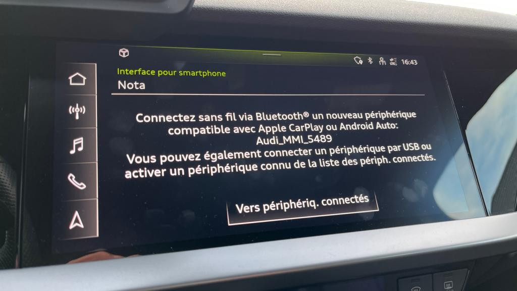 Nouvelle AUDI A3 SPORTBACK 1.5 35 TFSI - 150 - S-Tronic 7  8Y SPORTBACK S line