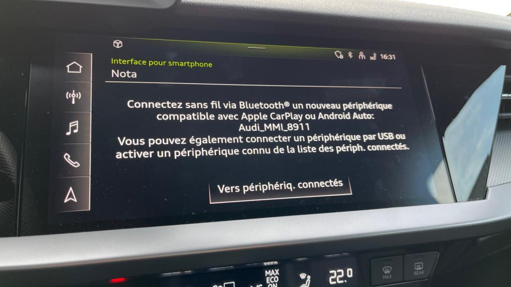 Nouvelle AUDI A3 SPORTBACK 1.5 35 TFSI - 150 - S-Tronic 7  8Y SPORTBACK S line