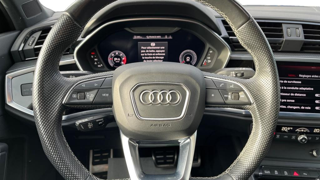 AUDI Q3 SPORTBACK  Sportback Quattro TDI 200 S-tronic S Line - Toit Ouvrant - Pack Black - Cuir