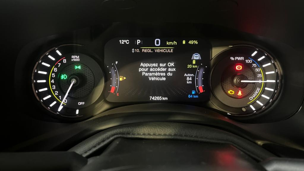 JEEP RENEGADE Turbo T4 - 240 - 4xe eAWD  Trailhawk - Cuir - Caméra