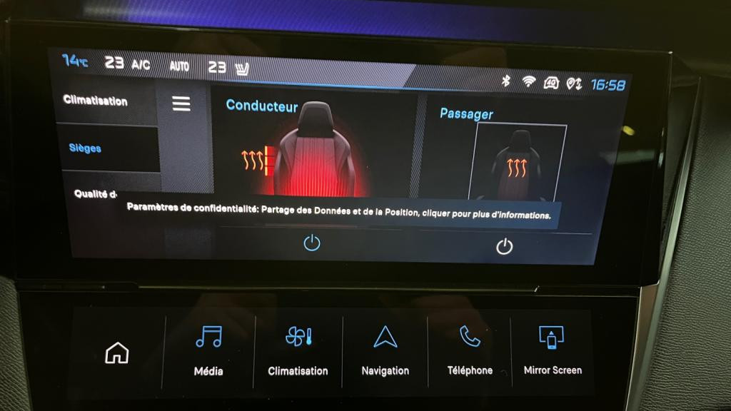 PEUGEOT 308 PureTech 130 EAT8 III GT- Sellerie Alcantara - Sièges Electriques