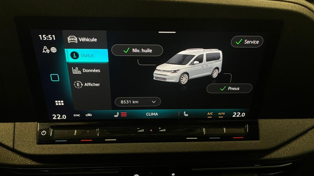 Nouvelle VOLKSWAGEN CADDY Maxi 1.5 eHybrid - 150 - DSG 6 - 7pl COMBI Maxi Life 